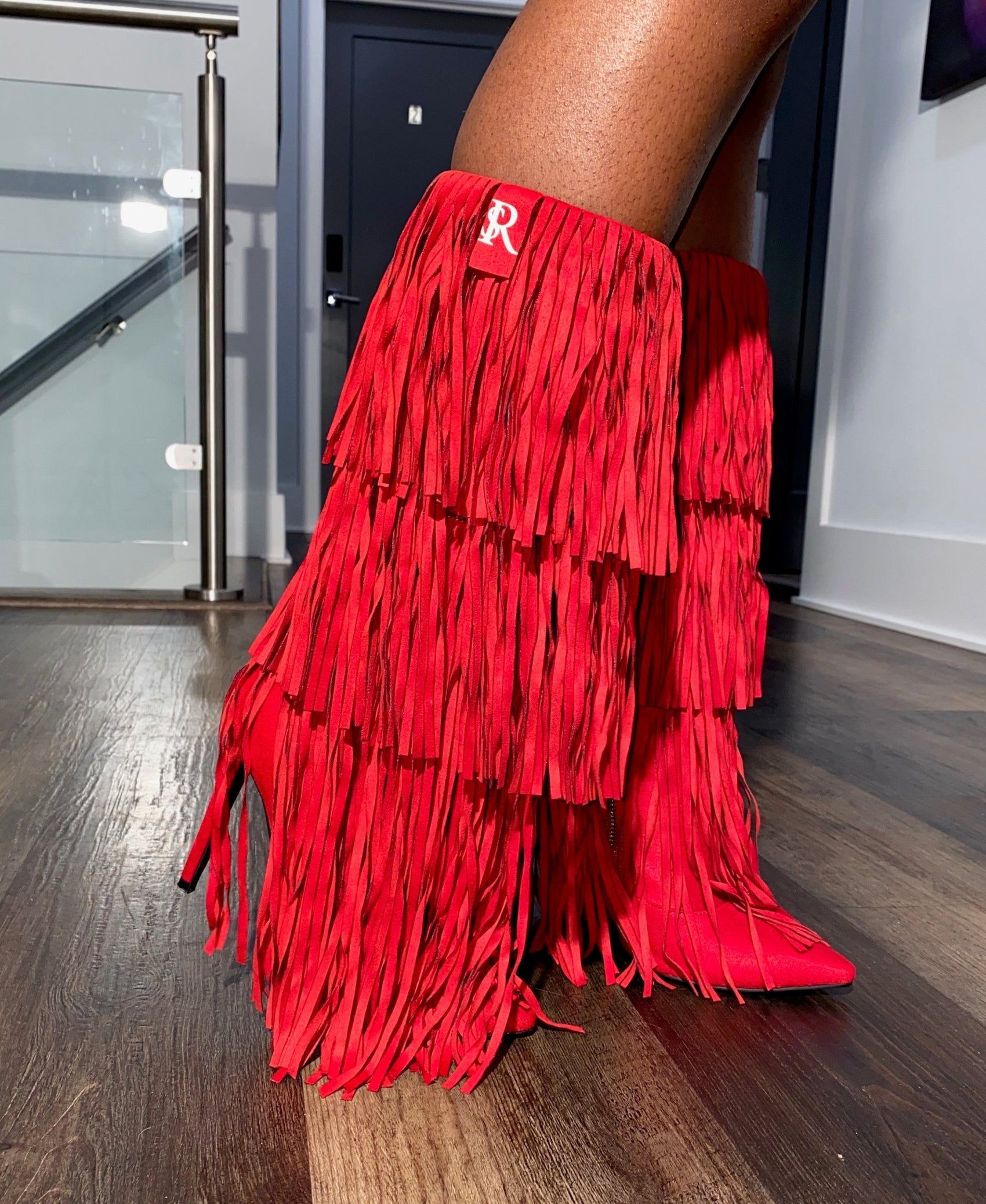 Reverse Cowgirl Fringe Boots
