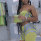 Mesh Illusion Reflective Top